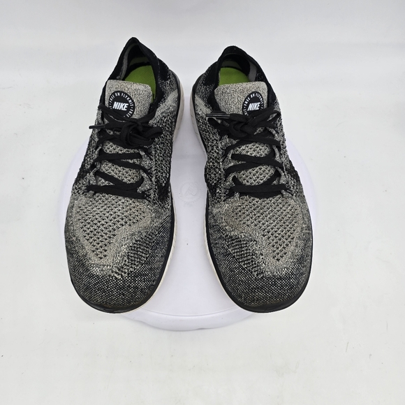 Nike Shoe Men's 11 Free RN Flyknit Grey Oreo Black Running Sneakers 942839-101 - Picture 8 of 8